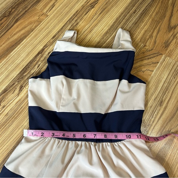 B. Darlin Orange Women’s Dress Fit & Flare stripe Sun Dress Juniors Size 1/2 - Picture 2 of 6